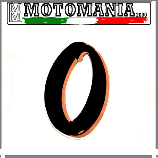 NUMERO 0 NERO FLUO LARGHEZZA 10 MM LUNGHEZZA 10 MM  *