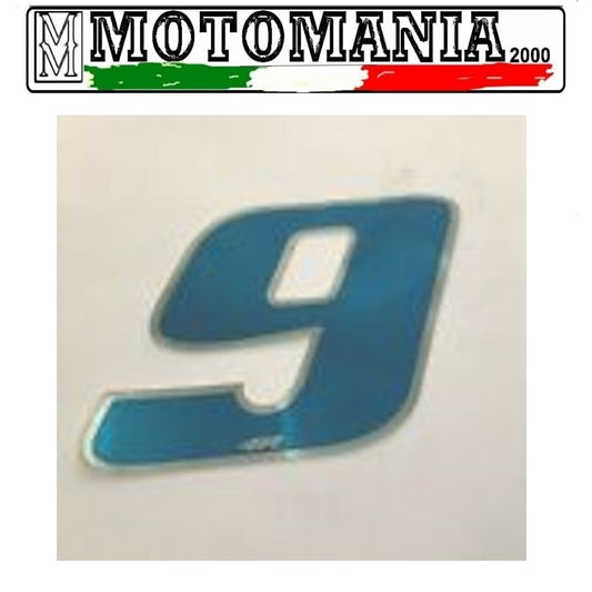 NUMBER 9 CELESTIAL STICKER WIDTH 10MM LENGTH 10MM *