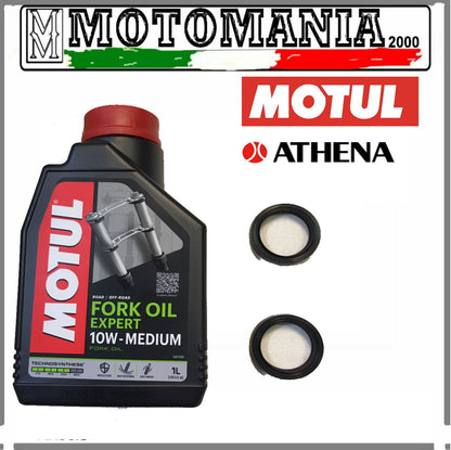 KIT PARAOLI+OLIO FORCELLA 10W MOTUL 38x50x8/9,5 VERSITY XC 300 ANNO 2003-2009