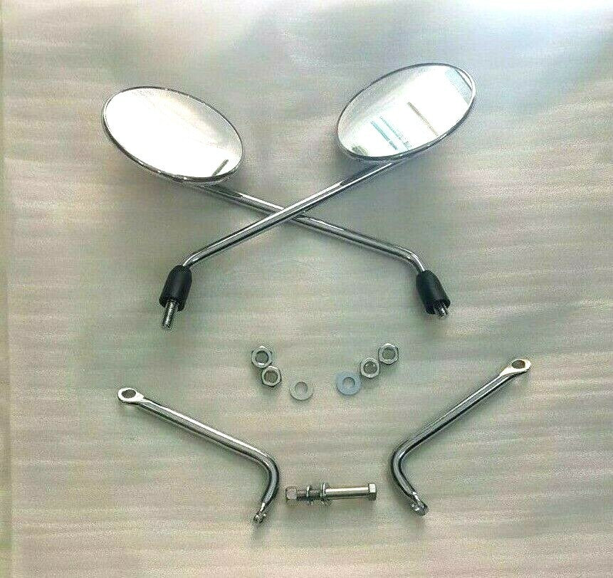 CP SPECCHIETTI SX-DX OMOL CON ATTACCHI PER VESPA 125-150 VB1 VNB VBB GS 150  *