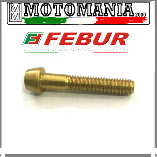 VITE TESTA SVASATA PER CARENA MOTO  6X35 ORO IN ERGAL *