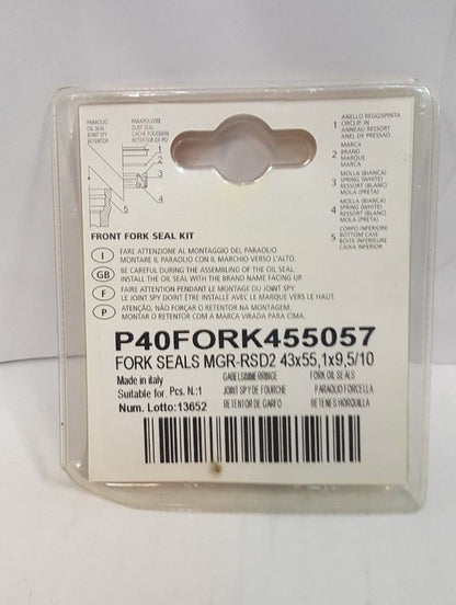 P40FORK455057 KIT PARAOLI FORCELLA 42X54X11 SUZUKI V.STROM 650