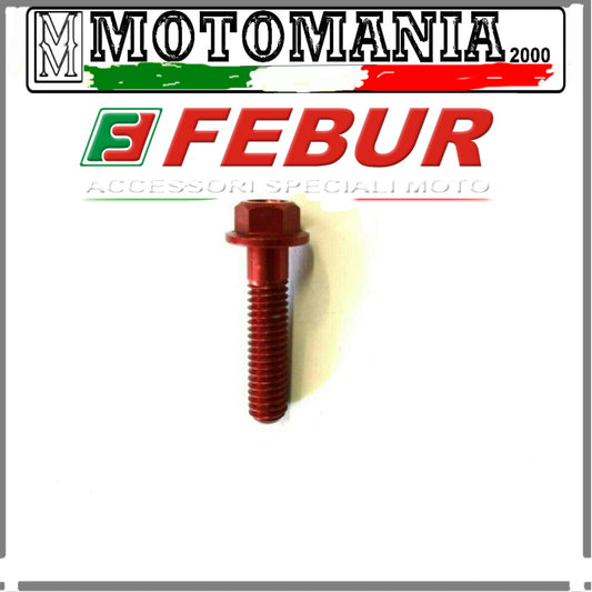 RED HEX HEAD SCREW FOR ERGAL FAIRINGS 6X25 *