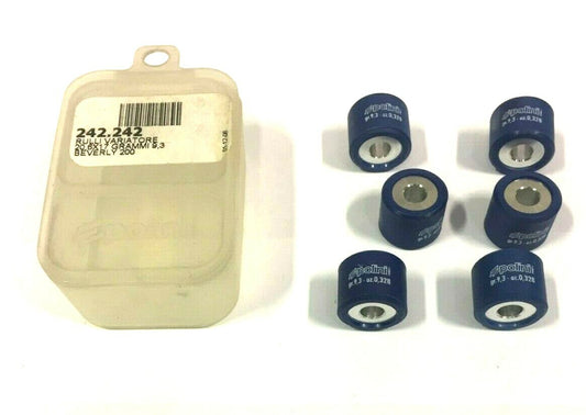 242.242 KIT 6 RULLI VARIATORE 20,6X17 GR.9,3 POLINI PIAGGIO BEVERLY 200