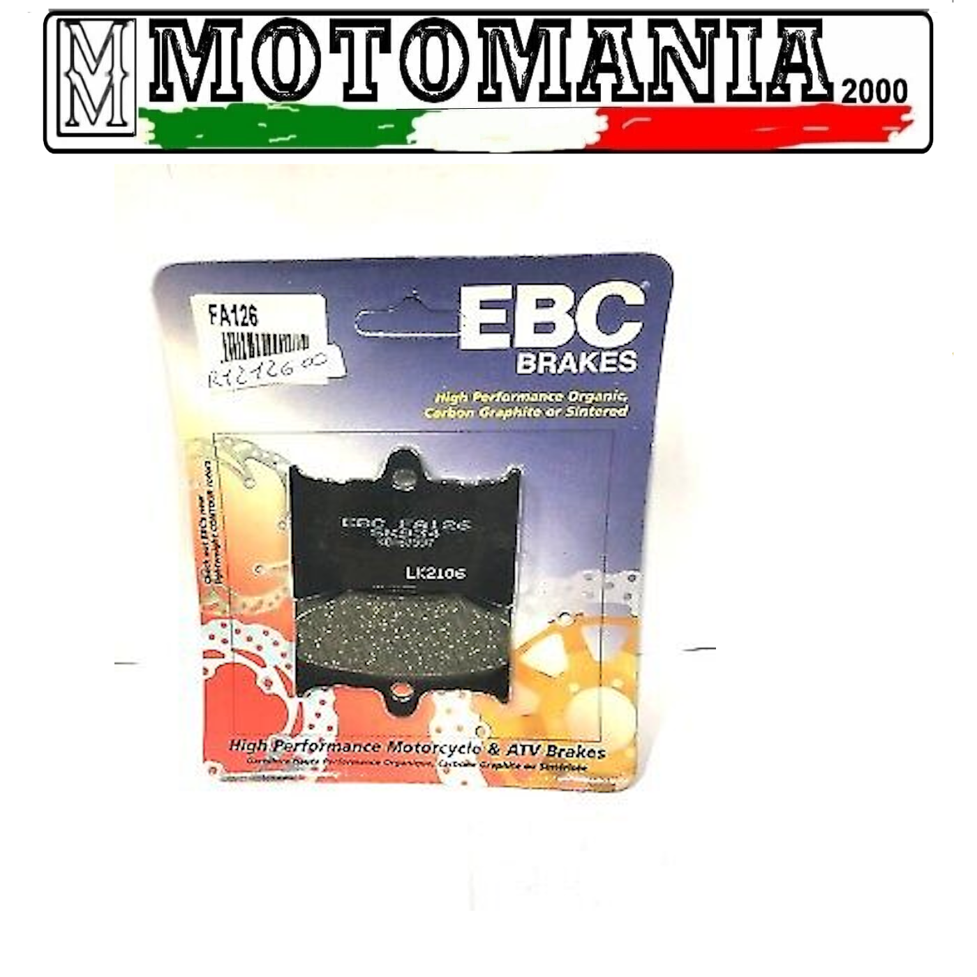 R1212600 PASTIGLIE FRENO ANTERIORE APRILIA RS 125 *