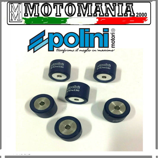 242240 KIT 6 RULLI VARIATORE 20,6X17 GR.10,3 PIAGGIO BEVERLY 200