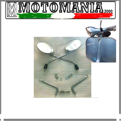 CP SPECCHIETTI SX-DX OMOL CON ATTACCHI PER VESPA 125-150 VB1 VNB VBB GS 150  *