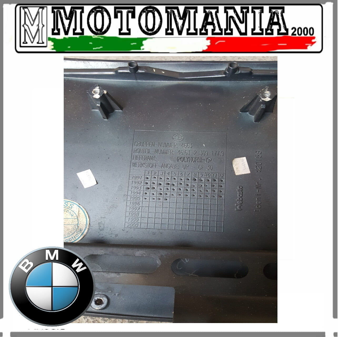 BMW K1100 LT PORTA CUPOLINO ELETTRONICO FUNZIONANTE SENZA VETRO