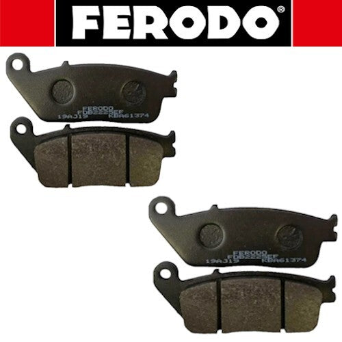 2 COPPIE PASTIGLIE FRENO ANTER. PER HONDA HORNET 600/600S  DA 98 A 02 *