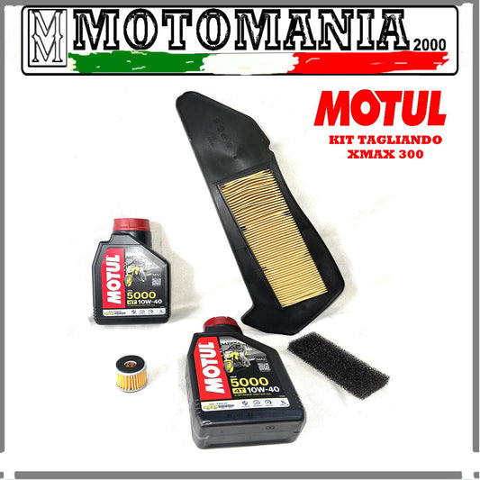 KIT TAGLIANDO PER XMAX 300 - 2 OLIO MOTUL / 1 FILTRO ARIA / 1 FILTRO OLIO  *
