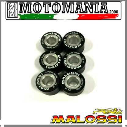 669417A0 KIT 6 ROLLERS 15X12 GR.3.2 MALOSSI APRILIA-BENELLI-BETA-CAGIVA-MBK-50