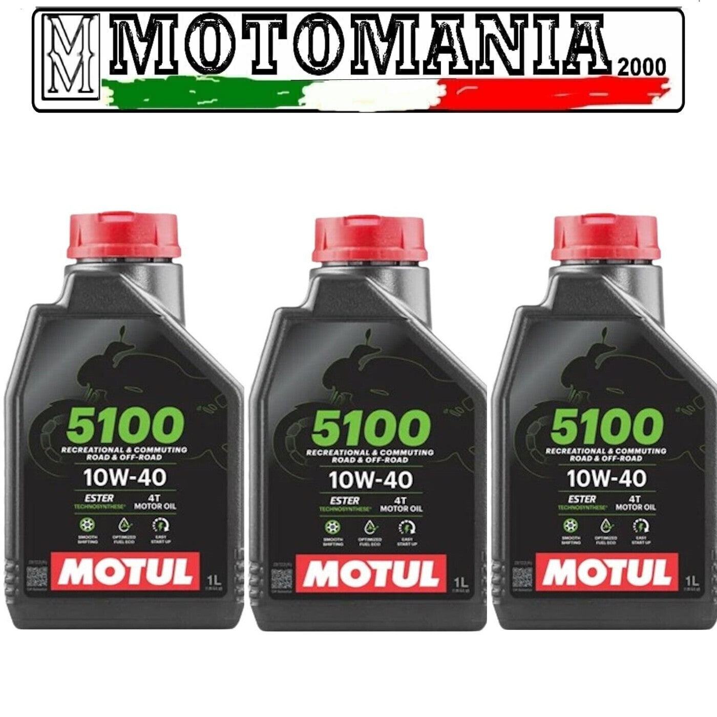 104066  OLIO MOTORE MOTUL  5100 10W40 4T - 3L   *