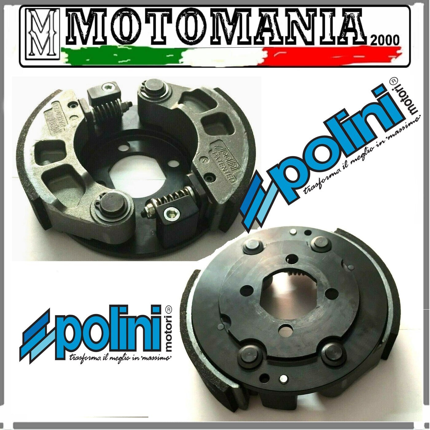 249.041 FRICTION POLINI D. 134 2 MASS PIAGGIO BENELLI PEUGEOT KIMCO APRILIA