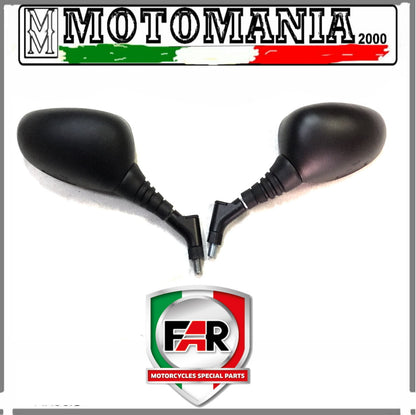 PAIR OF BLACK LEFT AND RIGHT MIRRORS FOR MBK SKYLINER 250