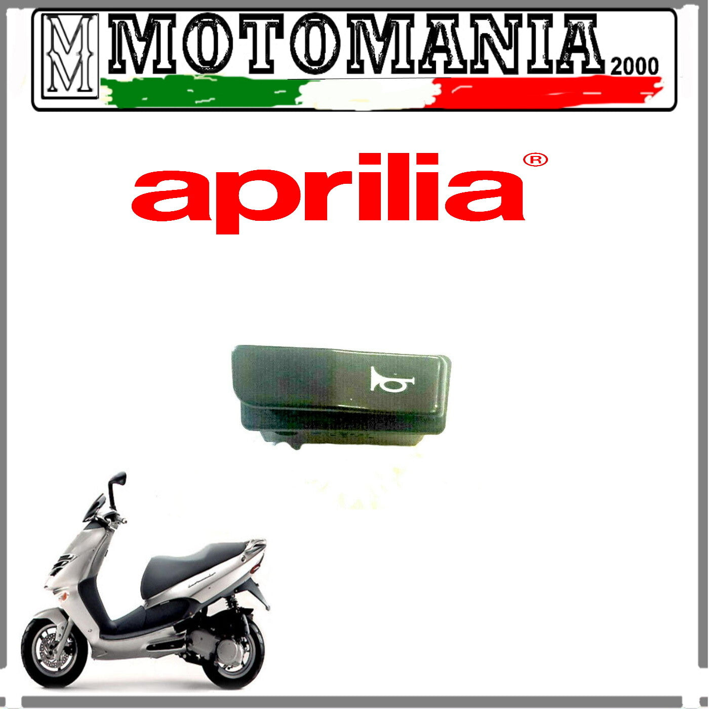 AP8124209 PULSANTE CLAXSON ORIGINALE APRILIA LEONARDO 125/150/250