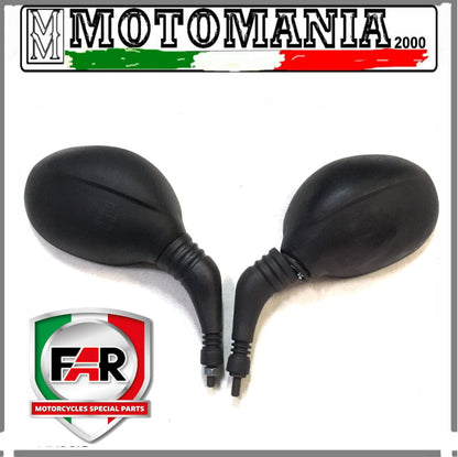 CP SPECCHI RETROVISORI NERI SX E DX PER YAMAHA MAJESTY 125,MBK SKYLINER 125