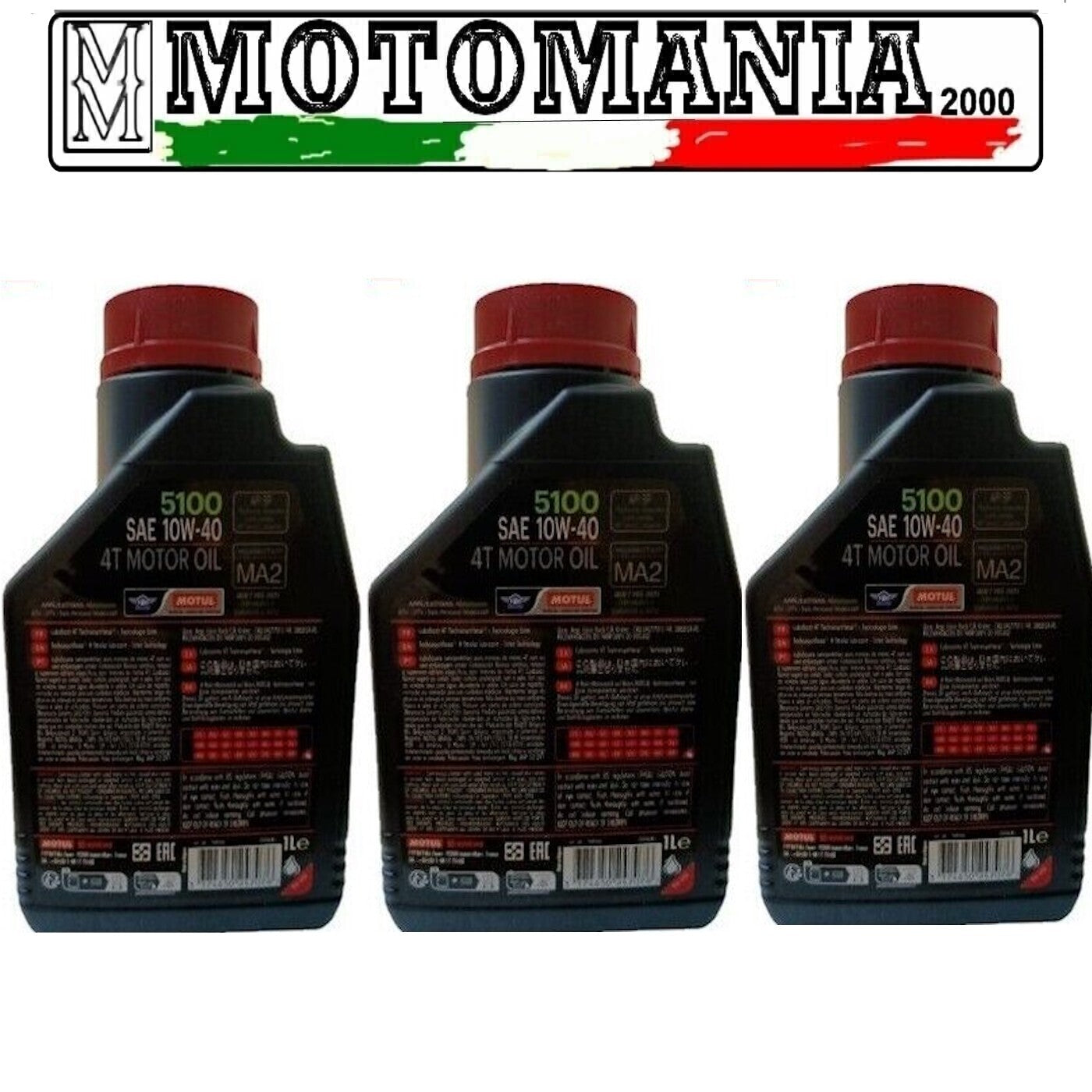 104066  OLIO MOTORE MOTUL  5100 10W40 4T - 3L   *