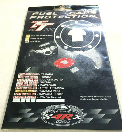 PROTEZIONE TAPPO SERBATOIO RESINATO IN CARBONIO YAMAHA 200