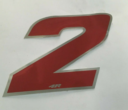 NUMERO 2 ROSSO ADESIVO LARGHEZZA 10 MM LUNGHEZZA 10 MM  *