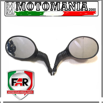 CP SPECCHI RETROVISORI NERI SX E DX PER YAMAHA MAJESTY 125,MBK SKYLINER 125