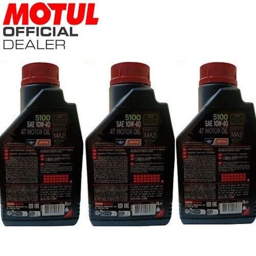 104066  OLIO MOTORE MOTUL  5100 10W40 4T - 3L   *