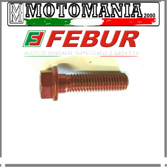 VITE TESTA ESAGONALE dm.8 PER CARENE 6X25 ROSSO IN ERGAL