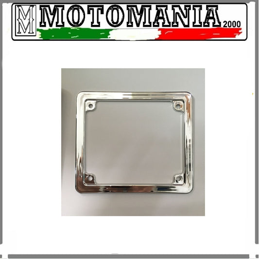 CORNICE PORTA TARGA CROMATA  IN PLASTICA PER SCOOTER 50CC