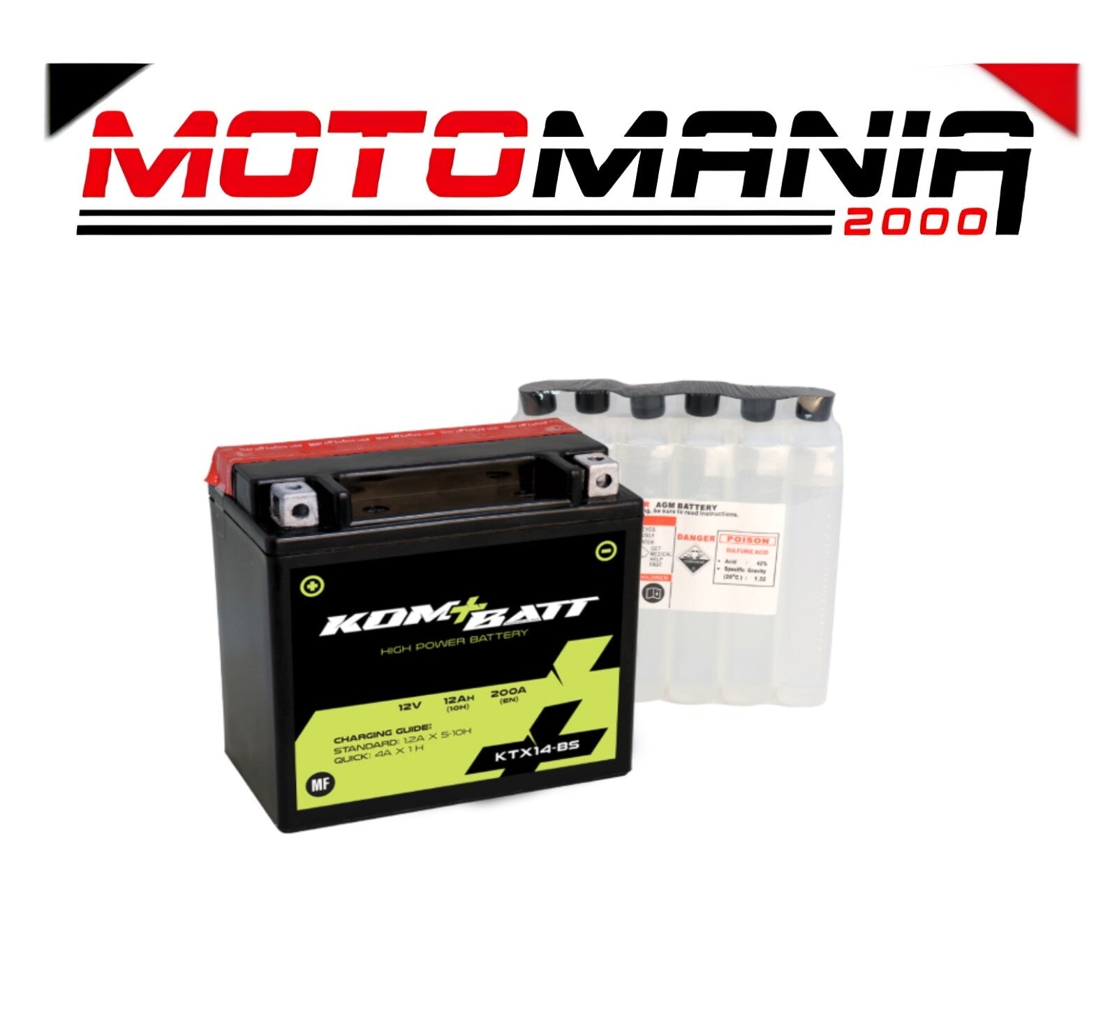 BATTERIA KOMBATT MF KTX14-BS