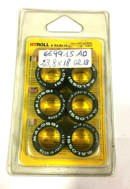 669915.A0 KIT 6 ROLLERS VARIATOR 23.8X18 GR.18 HONDA HELIX 250 4T LC