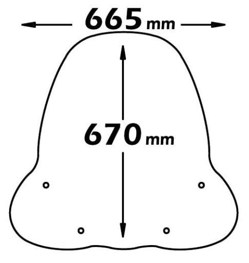 ISOTTA WINDSCREEN KYMCO AGILITY 50 FIRST SERIES 05-07 E62 WITH ATTACHMENTS*