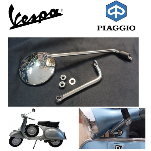 SPECCHIETTO DESTRO OMOLOGATO CON ATTACCO, PER VESPA 125-150 VB1 VNB VBB GS 150 *