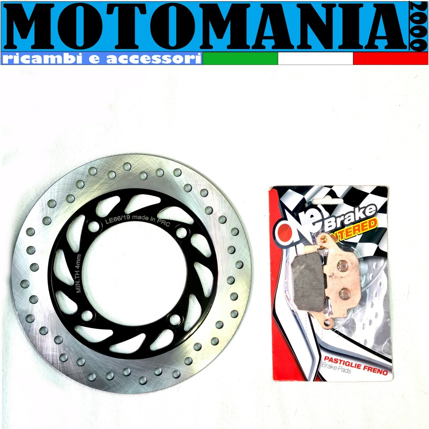 DISCO FRENO POSTERIORE + PASTIGLIE POST. PER HONDA TRANSALP 600 650 700