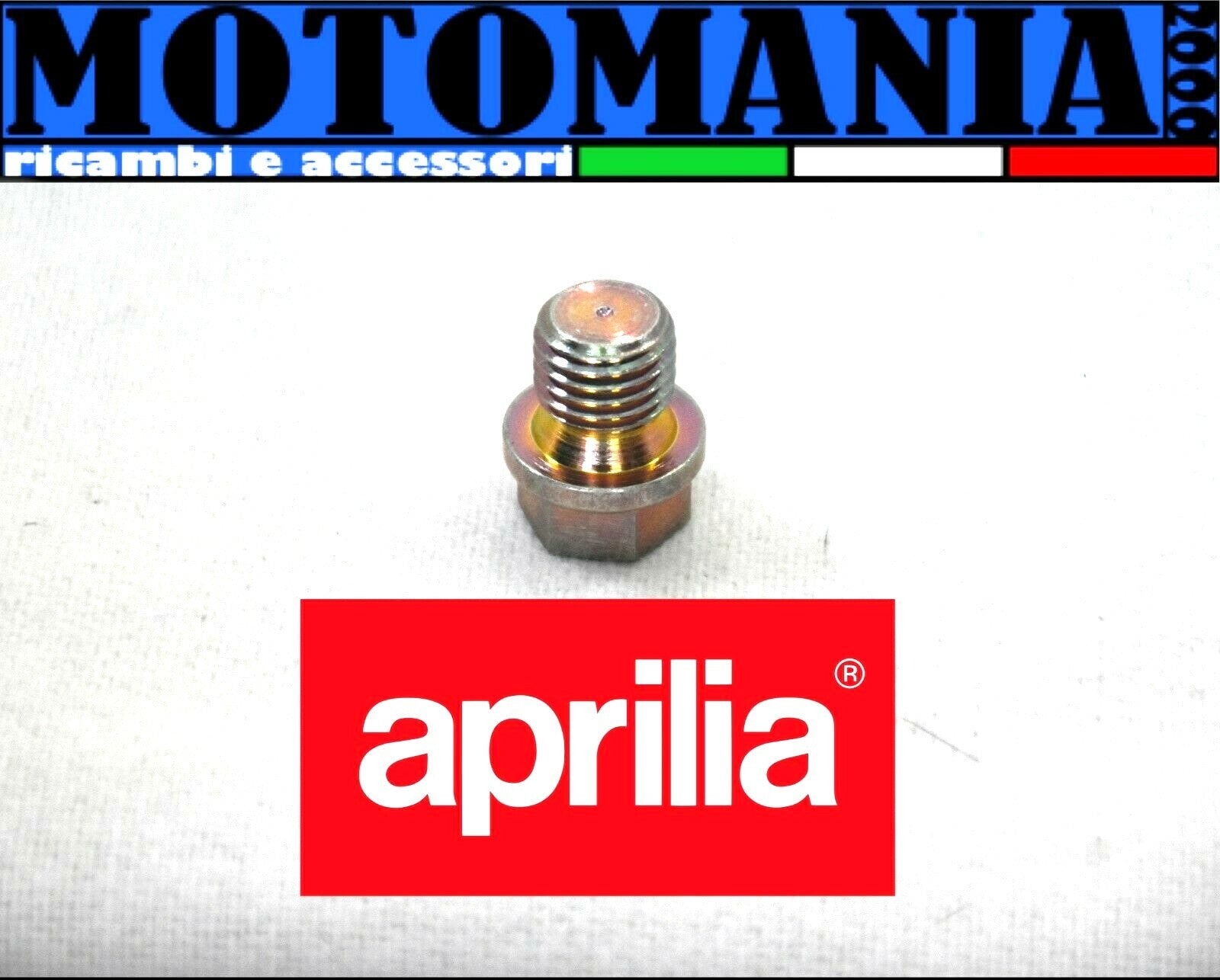 AP0841921 APRILIA THREADED CAP 12x1.5 LEONARDO/SCARAB ENGINE OIL EXHAUST