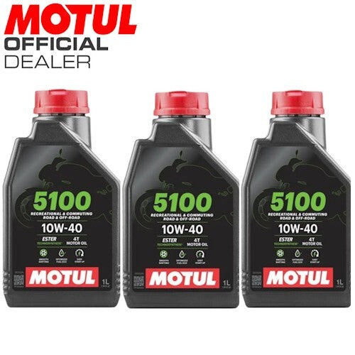 104066  OLIO MOTORE MOTUL  5100 10W40 4T - 3L   *