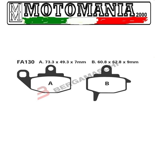 R1213000 PASTIGLIE FRENO ANTERIORE KAWASAKI KLR 650  *