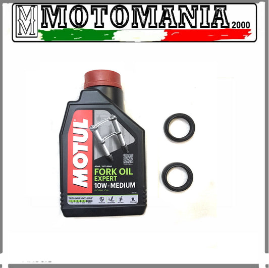 KIT PARAOLI + OLIO FORCELLA 10W MOTUL YAMAHA X-CITY 125 ANNO 08-10