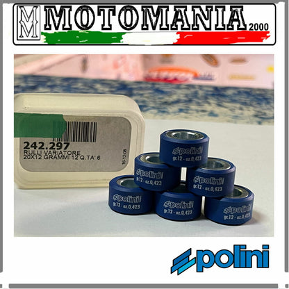 242297 KIT 6 POLINI ROLLERS SIZE 20X12 GR.12
