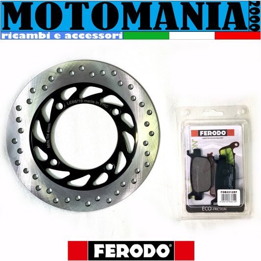 POST BRAKE DISC. + REAR FERODO PADS FOR HONDA NSS 125 FORCE 2015