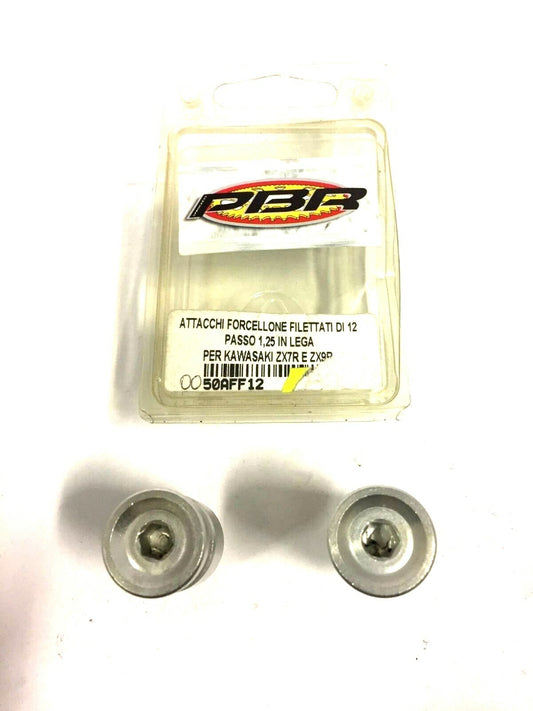 50AFF12 ATTACCHI FORCELLONE FILETTATI DI 12 PASSO 1,25 IN LEGA PBR KAWASAKI ZX7R