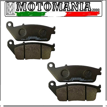 2 COPPIE PASTIGLIE FRENO ANTER. PER HONDA HORNET 600/600S  DA 98 A 02 *