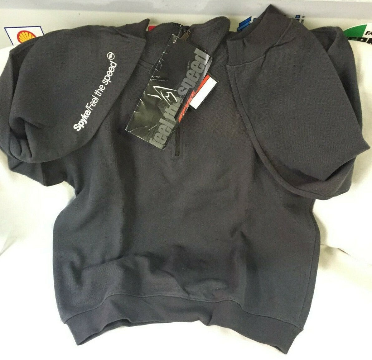 151906 FELPA CON ZIP COLORE GRIGIO TG.L SPYKE