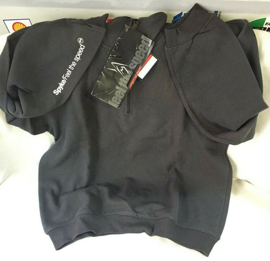 151906 FELPA CON ZIP COLORE GRIGIO TG.L SPYKE