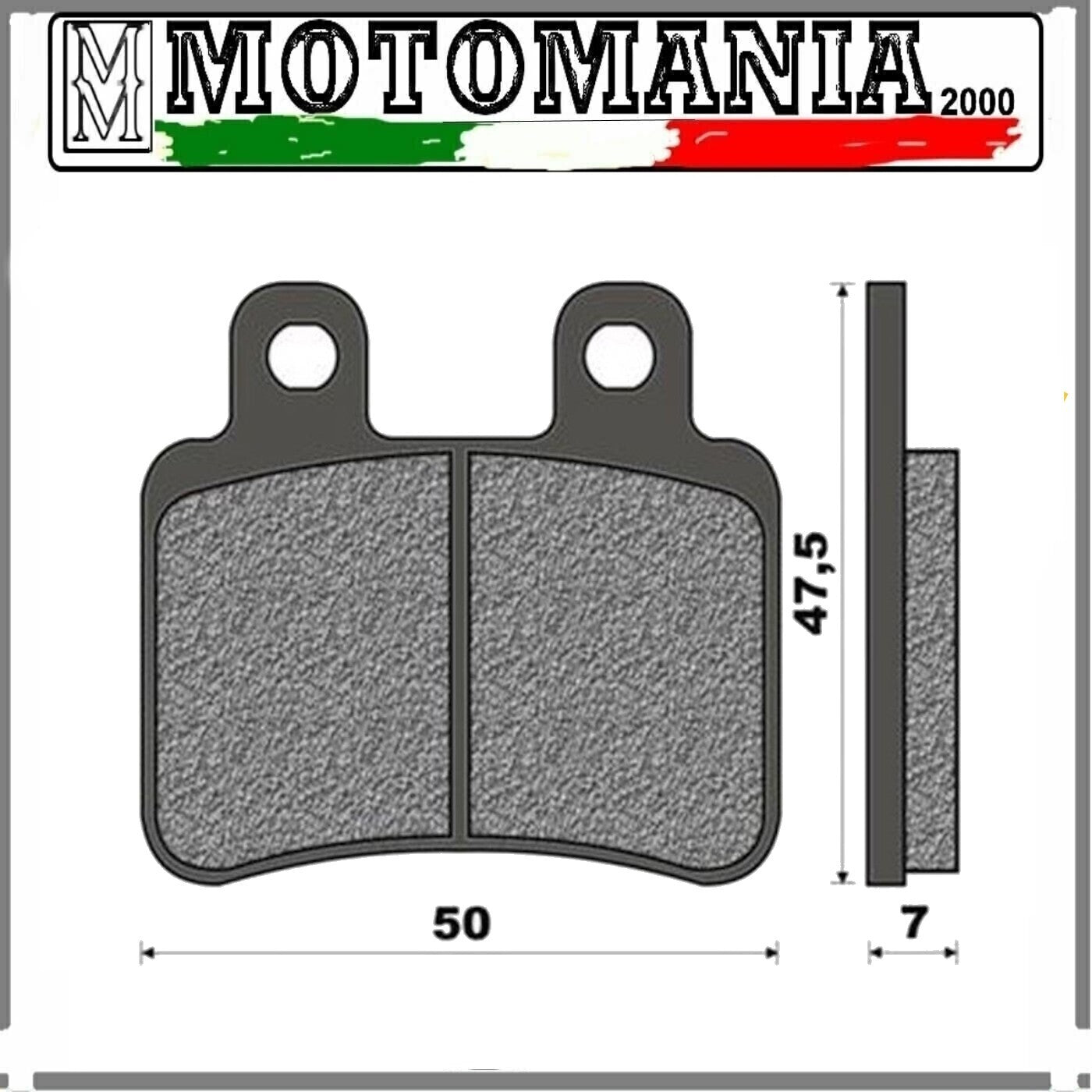 77281889 COPPIA PASTIGLIE FRENO ANTERIORE POSTERIORE DERBI ITALJET YAMAHA