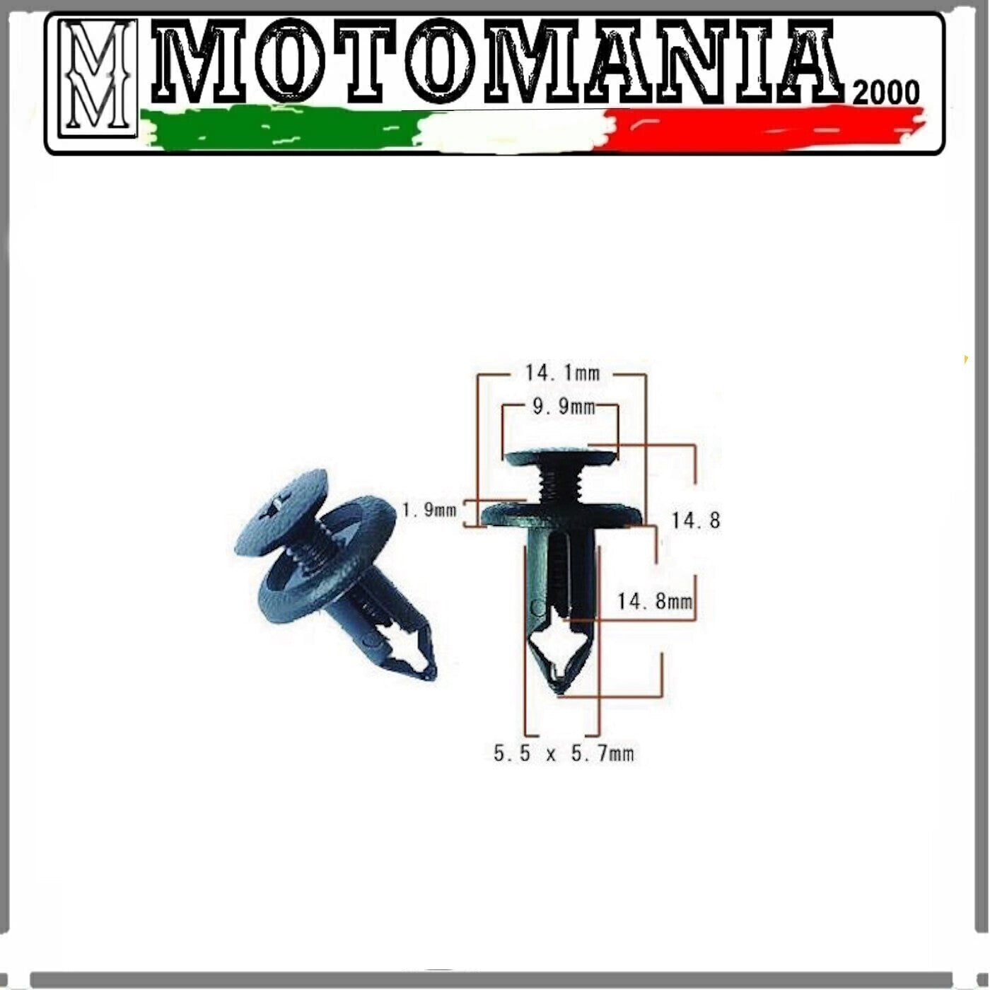 RIVETTO IN PLASTICA HONDA CB 500-600-1000-1100-1300 / CBR 600-900-1000-1100  *