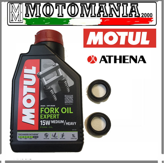 KIT PARAOLI + OLIO FORCELLA 15W MOTUL  KAWASAKI Z 200 1981-1983
