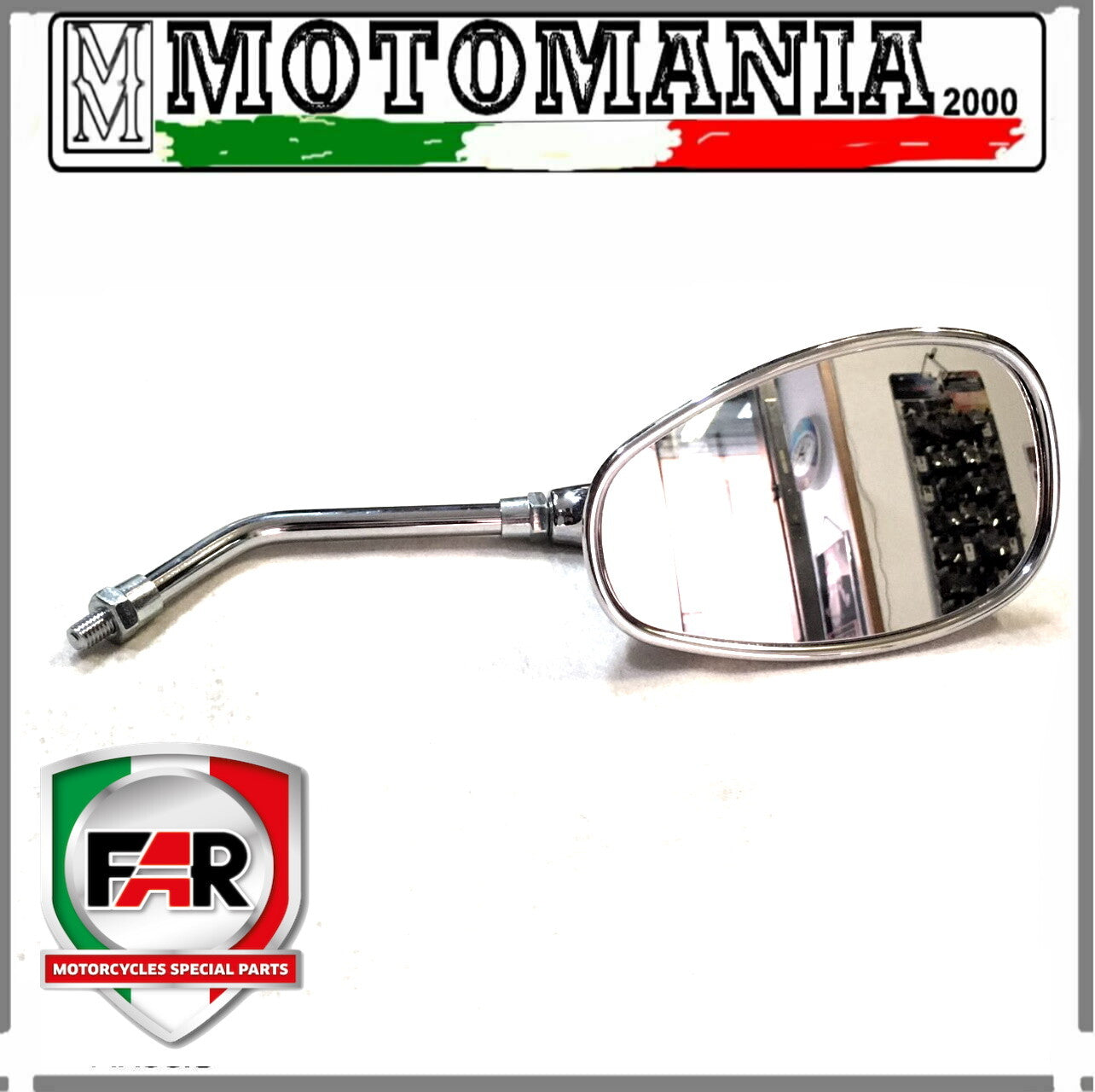 SPECCHIO RETROVISORE DX CROMATO PER KYMCO PEOPLE 50-125-150 FAR 1546