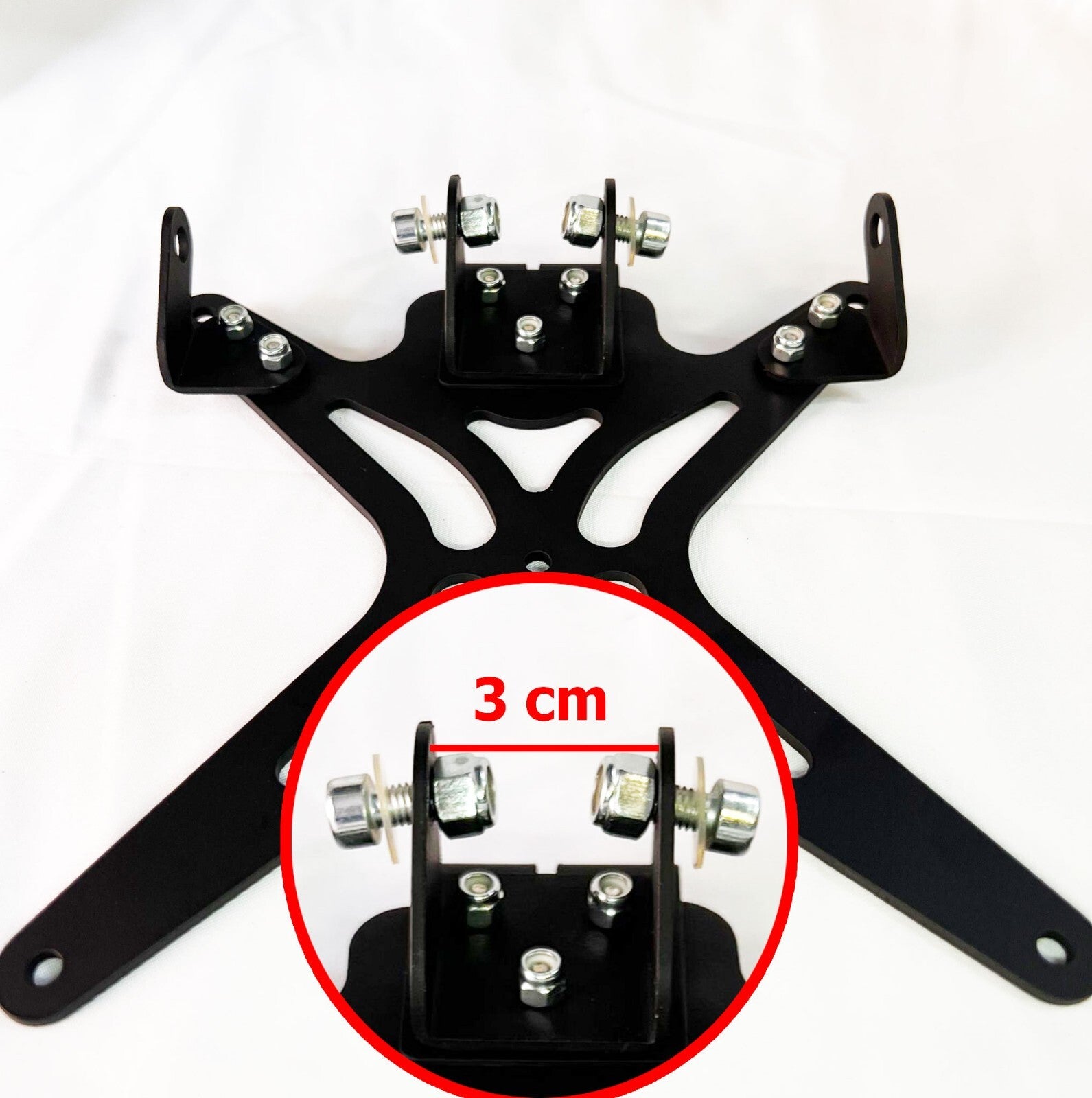 UNIVERSAL LICENSE PLATE HOLDER FOR MOTORCYCLES AND SCOOTERS *