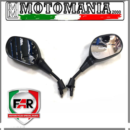 COPPIA SPECCHI RETROVISORI SX E DX NERI PER HONDA SH 125/150 2001-2007