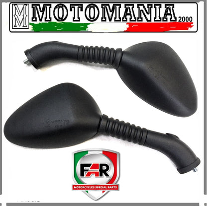 CP. SPECCHI RETROVISORI NERI SX E DX PER HONDA FORESIGHT 250 PRIMA SERIE