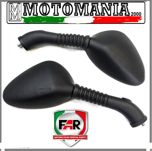 CP. SPECCHI RETROVISORI NERI SX E DX PER HONDA FORESIGHT 250 PRIMA SERIE